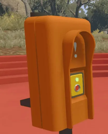 A red flare terminal