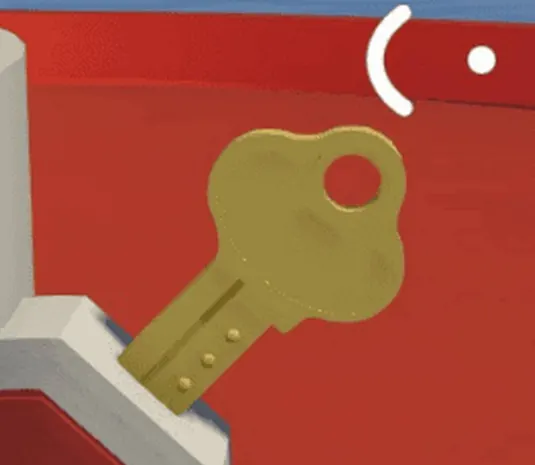 The golden key blank