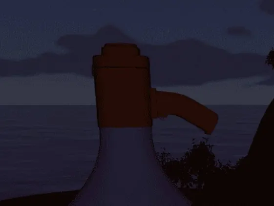 A megaphone on its yellow block